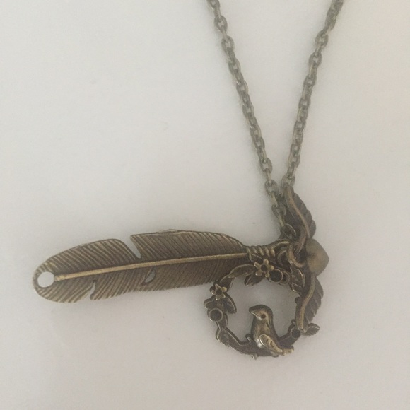 ⛓HANDMADE TRIPLE LAYER BRASS CHARM NECKLACE ⛓ - Picture 3 of 4